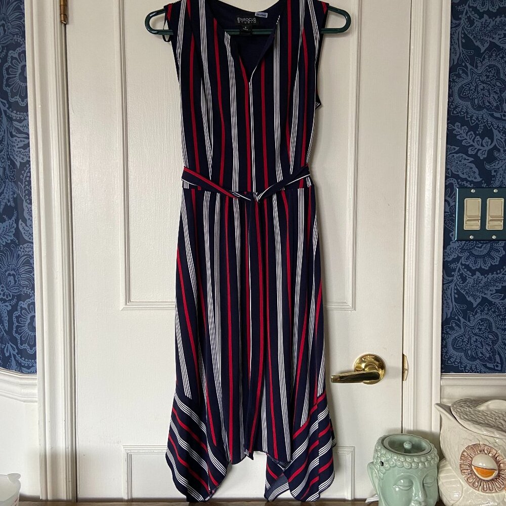EnFocus Studio Vertical stripe dress - Business Casual - size 4, small